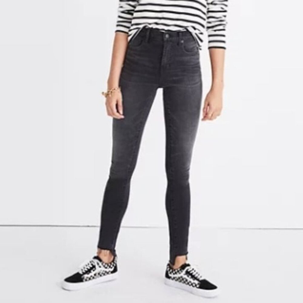 Madewell 10" High-Rise Skinny Jeans Step-Hem Edition Size 26